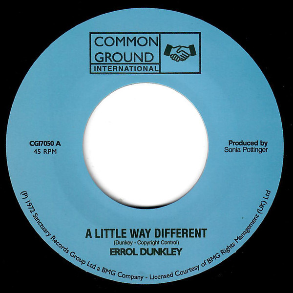 Errol Dunkley - A Little Way Different | Common Ground International (CGI7050)