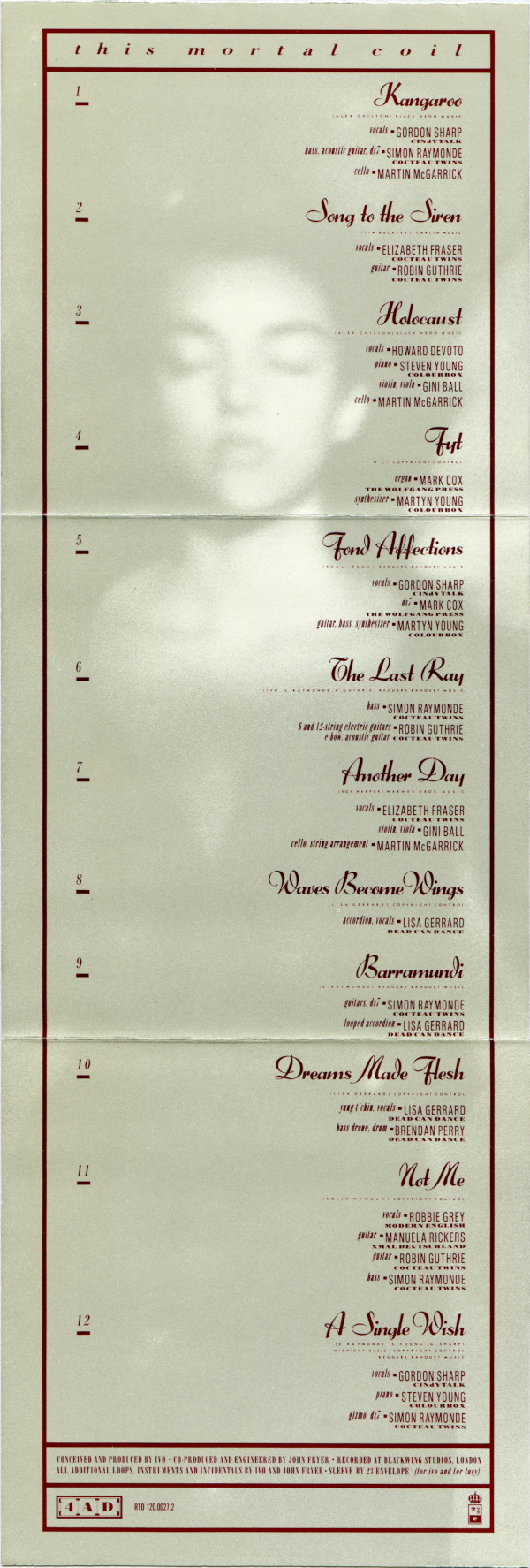 This Mortal Coil - It'll End In Tears | Rough Trade Germany (RTD 120.0027.2) - 4