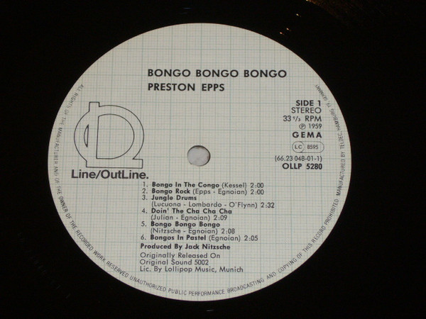 Preston Epps - Bongo Bongo Bongo | Outline Records (OLLP 5280 AS) - 3 Preston Epps - Bongo Bongo Bongo | Outline Records (OLLP 5280 AS) - 3