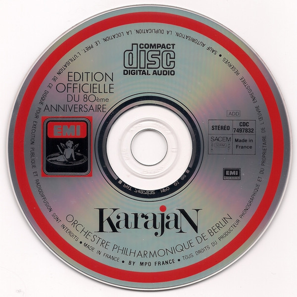 Herbert von Karajan , Berliner Philharmoniker - Édition Officielle du 80ème Anniversaire | EMI Pathé Marconi (CDC 7 49783 2) - 4