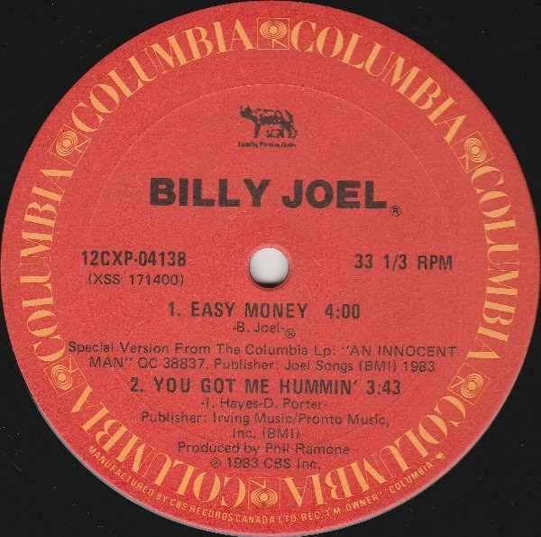 Billy Joel - Tell Her About It (12") [Vinyl] | Columbia (12CXP-04138) - 4