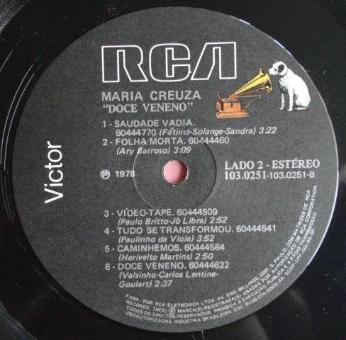 Maria Creuza - Doce Veneno | RCA Victor (103.0251)