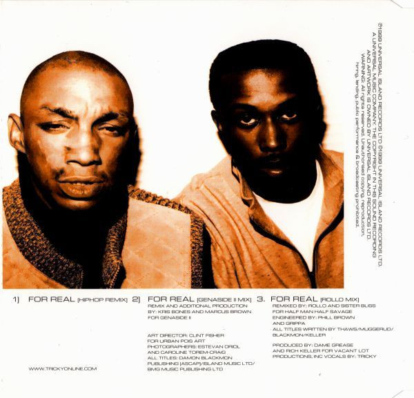 Tricky - For Real | Island Records (CIDX 753) - 3 Tricky - For Real | Island Records (CIDX 753) - 3