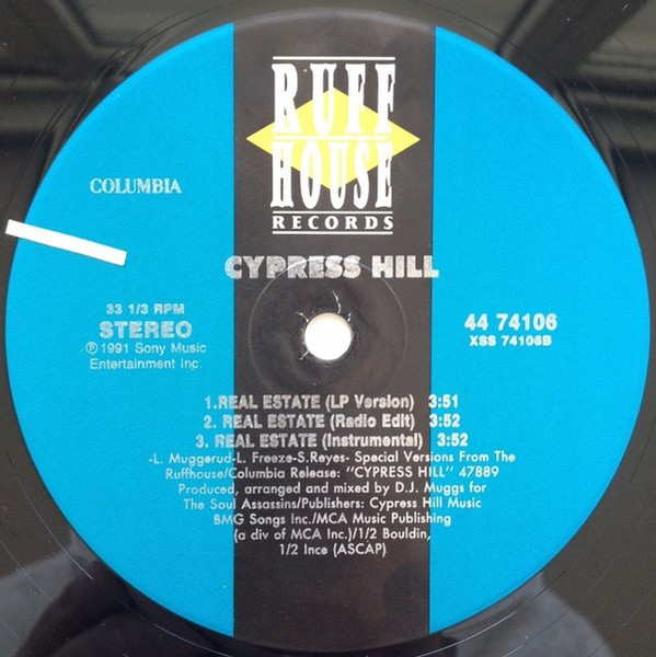 Cypress Hill - Hand On The Pump / Real Estate | Ruffhouse Records (44 74106) - 4 Cypress Hill - Hand On The Pump / Real Estate | Ruffhouse Records (44 74106) - 4