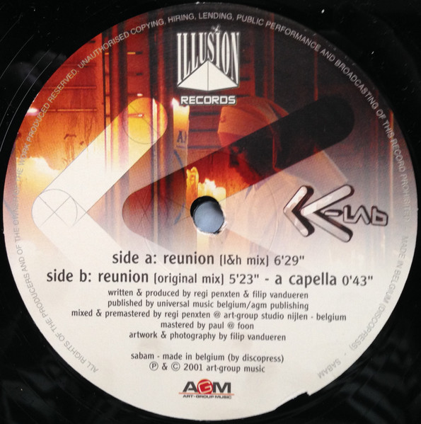 K-Lab - Reunion | Illusion Records (ILL UK 002) - 4 K-Lab - Reunion | Illusion Records (ILL UK 002) - 4