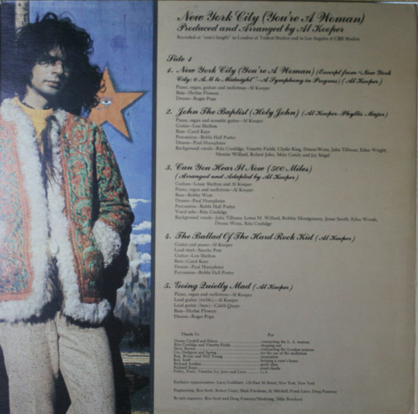 Al Kooper - New York City (You're A Woman) | CBS (64340) - 2