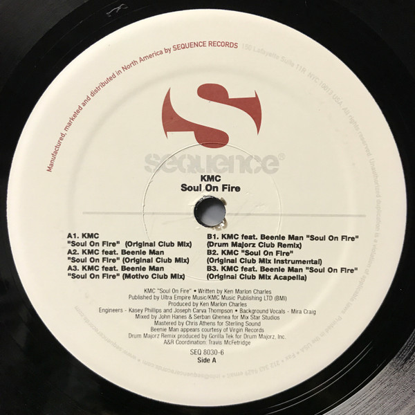 KMC - Soul On Fire | Sequence Records (SEQ 8030-6) - 3