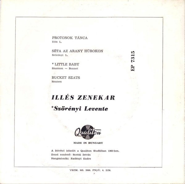 Illés - Séta Az Arany Húrokon | Qualiton (EP 7315) - 2