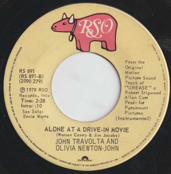 John Travolta And Olivia Newton-John - You're The One That I Want (7") [Vinyl] | RSO (RS 891) - 4