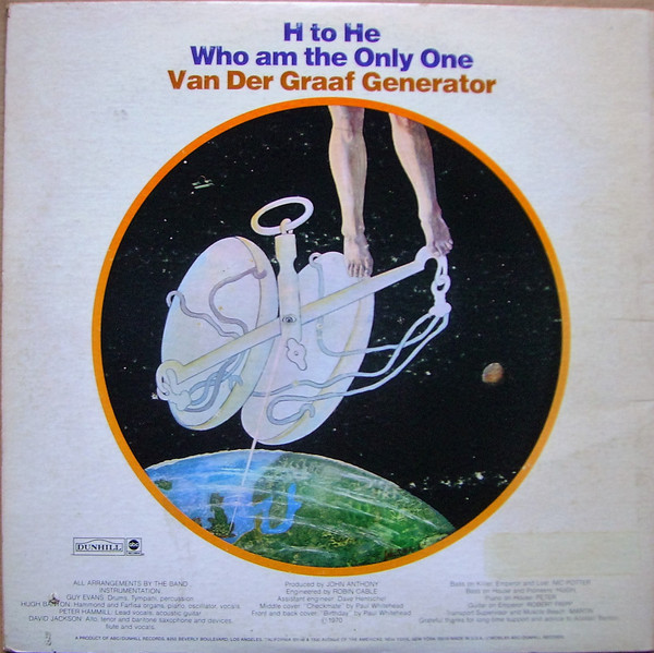 Van Der Graaf Generator - H To He Who Am The Only One | Dunhill (DS 50097) - 3