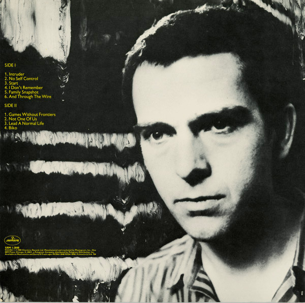 Peter Gabriel - Peter Gabriel | Mercury (SRM-1-3848) - 2 Peter Gabriel - Peter Gabriel | Mercury (SRM-1-3848) - 2