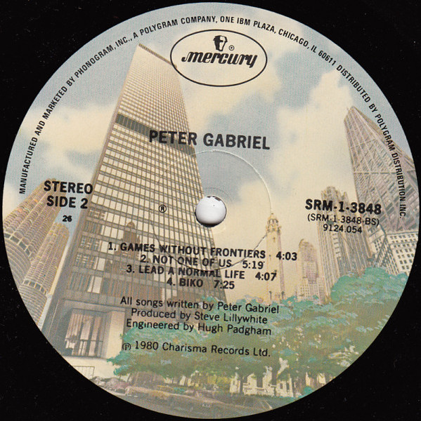 Peter Gabriel - Peter Gabriel | Mercury (SRM-1-3848) - 4 Peter Gabriel - Peter Gabriel | Mercury (SRM-1-3848) - 4
