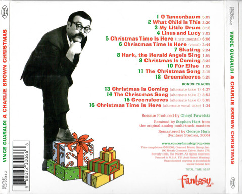 Vince Guaraldi - "A Charlie Brown Christmas" Featuring The Famous Peanuts Characters (Original Soundtrack) [CD] | Fantasy (FCD-30066-2) - 2
