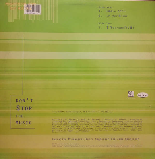Playa - Don't Stop The Music | Def Jam Recordings Group Inc. (314 571 681-1) - main