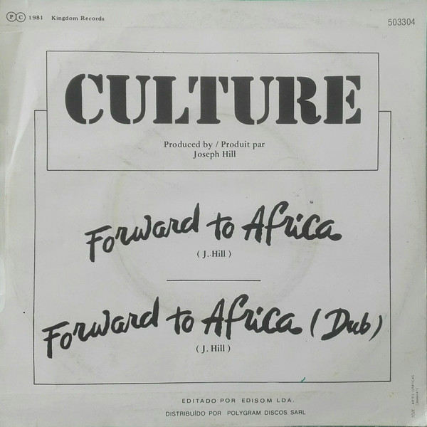 Culture - Forward To Africa | Kingdom Records (503304) - 2