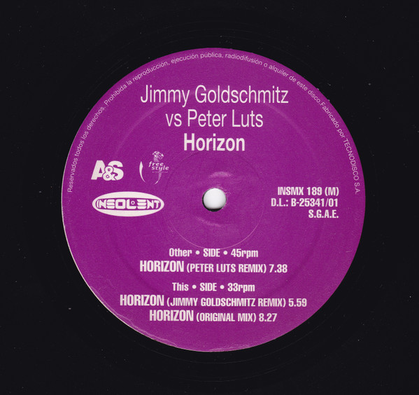Jimmy Goldschmitz vs. Peter Luts - Horizon | Insolent Tracks (INSMX 189) - 4
