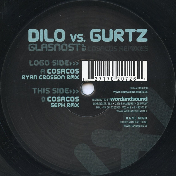 Dilo vs. Gurtz - Glasnost EP (Cosacos Remixes) | Einmaleins Musik (EINMALEINS 030) - main