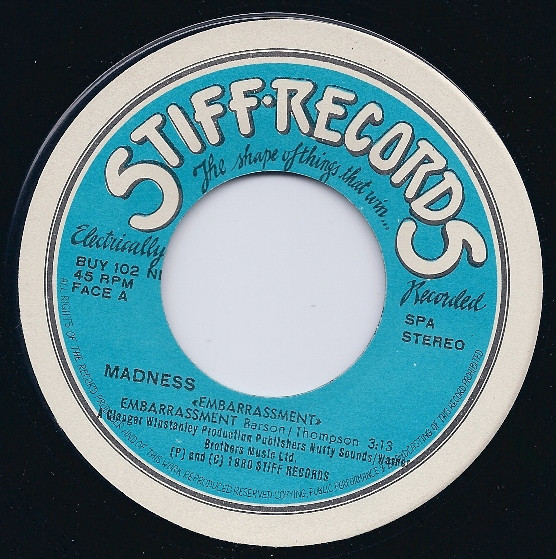 Madness - Embarrassment | Stiff Records (BUY 102 NP) - 3
