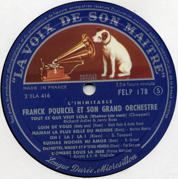 Franck Pourcel Et Son Grand Orchestre - L'inimitable | La Voix De Son Maître (FELP 178) - 4 Franck Pourcel Et Son Grand Orchestre - L'inimitable | La Voix De Son Maître (FELP 178) - 4