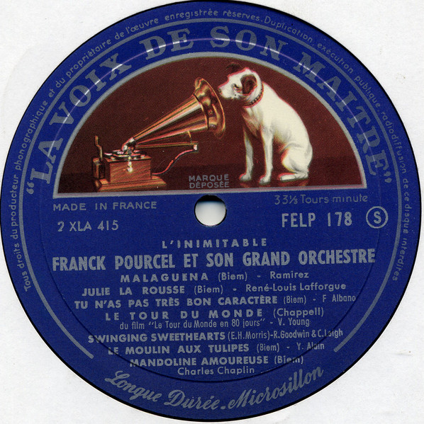 Franck Pourcel Et Son Grand Orchestre - L'inimitable | La Voix De Son Maître (FELP 178) - 3 Franck Pourcel Et Son Grand Orchestre - L'inimitable | La Voix De Son Maître (FELP 178) - 3