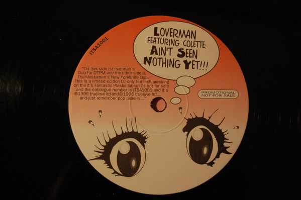 Loverman Featuring Colette - Ain't Seen Nothing Yet!!! | It's Fabulous! Records (ITSA1001) - main
