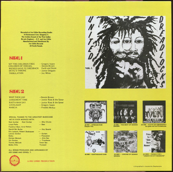 Various - United Dreadlocks Vol. 1 | Joe Gibbs Record Globe (none) - 2