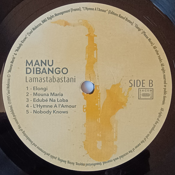 Manu Dibango - Sax & Spirituals - Lamastabastani | Diggers Factory (SMV09) - 5 Manu Dibango - Sax & Spirituals - Lamastabastani | Diggers Factory (SMV09) - 5