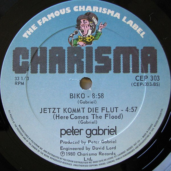 Peter Gabriel - I Don't Remember | Charisma (CEP 303) - 4 Peter Gabriel - I Don't Remember | Charisma (CEP 303) - 4