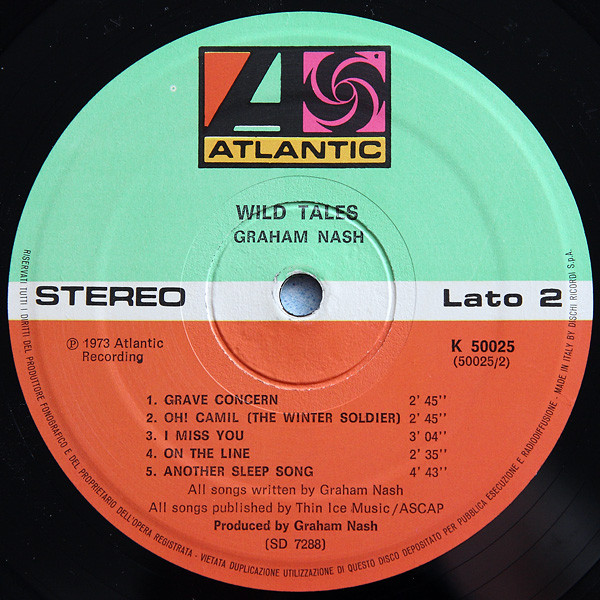 Graham Nash - Wild Tales | Atlantic (K 50025) - 4