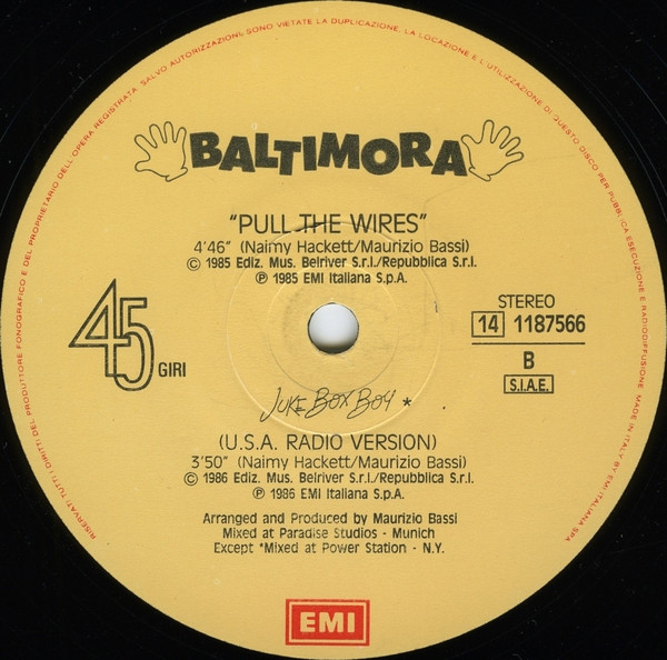 Baltimora - Juke Box Boy | EMI (14 1187566) - 4