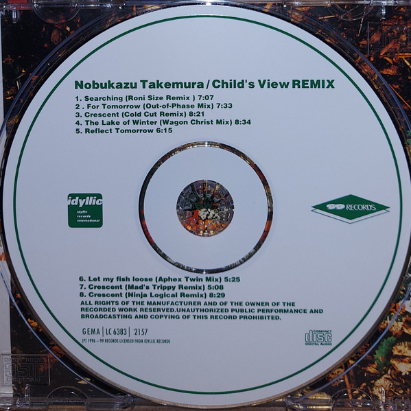 Nobukazu Takemura - Child's View Remix | 99 Records (2157) - 3 Nobukazu Takemura - Child's View Remix | 99 Records (2157) - 3