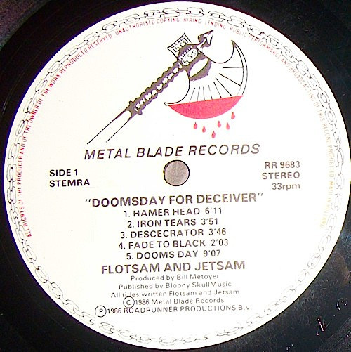 Flotsam And Jetsam - Doomsday For The Deceiver | Roadrunner Records (RR 9683) - 3