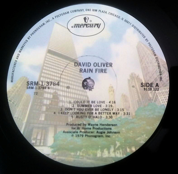 David Oliver - Rain Fire | Mercury (SRM-1-3784) - 3 David Oliver - Rain Fire | Mercury (SRM-1-3784) - 3