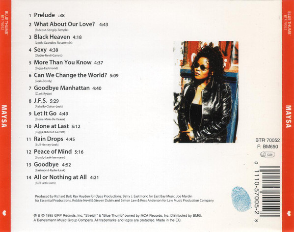 Maysa Leak - Maysa | Blue Thumb Records (BTR 70052) - 2