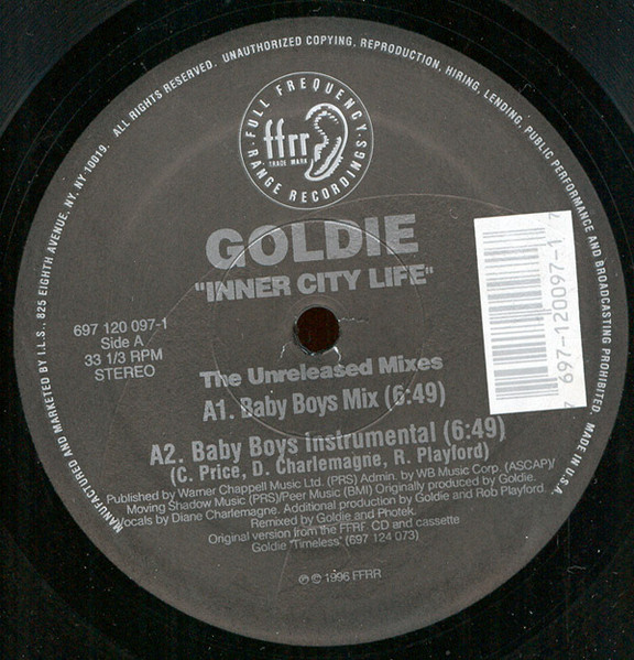 Goldie - Inner City Life (The Unreleased Mixes) | FFRR (697 120 097-1)