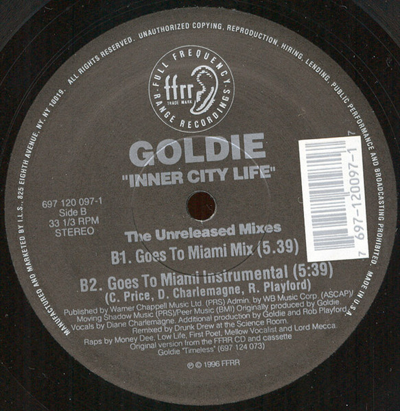 Goldie - Inner City Life (The Unreleased Mixes) | FFRR (697 120 097-1) - 2