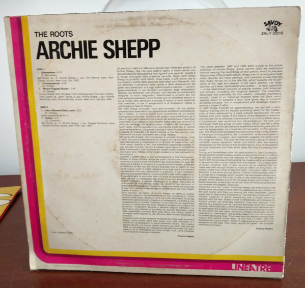 Archie Shepp - The Roots | Savoy Records (ZNLY 33310) - 2 Archie Shepp - The Roots | Savoy Records (ZNLY 33310) - 2