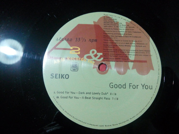 Seiko Matsuda - Good For You | A&M Records (AMPRO 00359) - 2