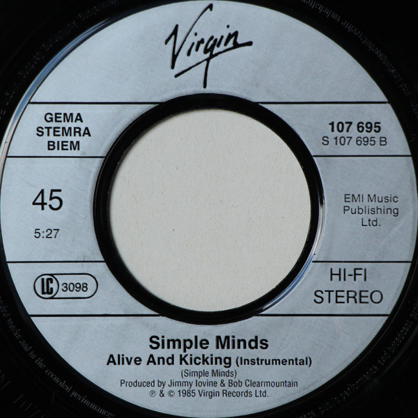 Simple Minds - Alive & Kicking | Virgin (107 695) - 4