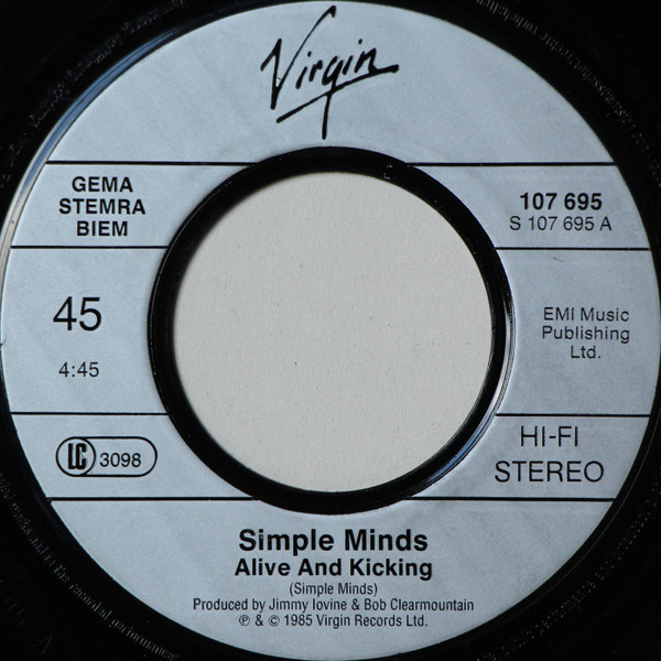 Simple Minds - Alive & Kicking | Virgin (107 695) - 3