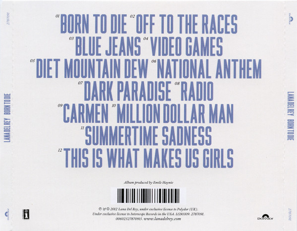 Lana Del Rey - Born To Die | Polydor (2787091) - 2