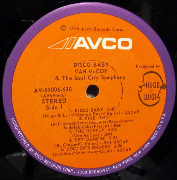 Van McCoy & The Soul City Symphony - Disco Baby | Avco (AV-69006-698) - 3 Van McCoy & The Soul City Symphony - Disco Baby | Avco (AV-69006-698) - 3