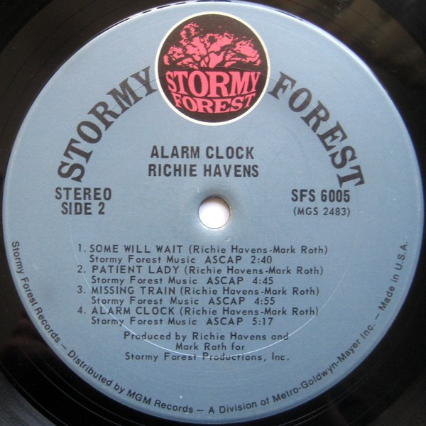 Richie Havens - Alarm Clock | Stormy Forest (SFS 6005) - 4 Richie Havens - Alarm Clock | Stormy Forest (SFS 6005) - 4