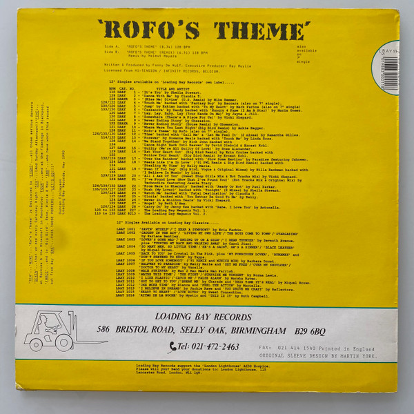 Rofo - Rofo's Theme | Loading Bay Records (LBAY 11) - 2