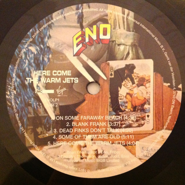 Brian Eno - Here Come The Warm Jets | Virgin EMI Records (ENOLP1) - 4