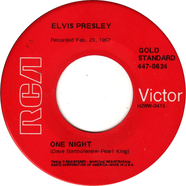 Elvis Presley - One Night / I Got Stung | RCA (447-0624) - main