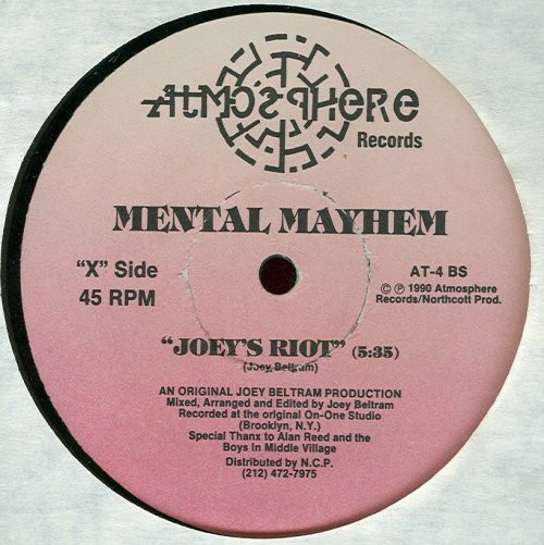 Mental Mayhem - Where Are They Hiding / Joey's Riot | Atmosphere Records (AT-4) - 2 Mental Mayhem - Where Are They Hiding / Joey's Riot | Atmosphere Records (AT-4) - 2