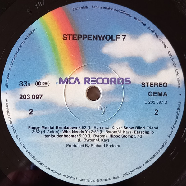 Steppenwolf - Steppenwolf 7 | MCA Records (203 097) - 4
