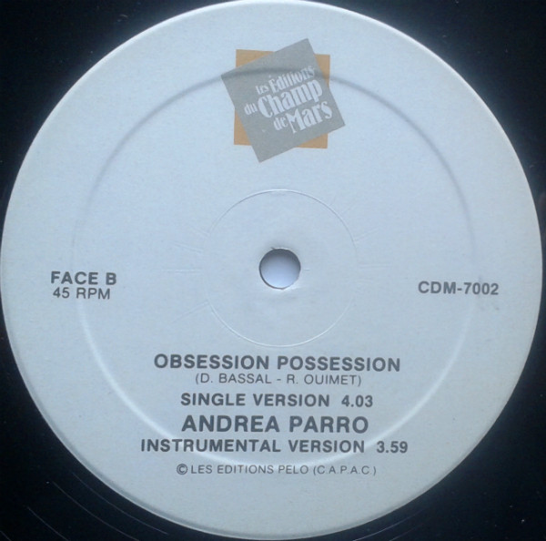 Andréa Parro - Obsession Possession | Les Éditions Du Champ De Mars (CDM-7002) - 4 Andréa Parro - Obsession Possession | Les Éditions Du Champ De Mars (CDM-7002) - 4