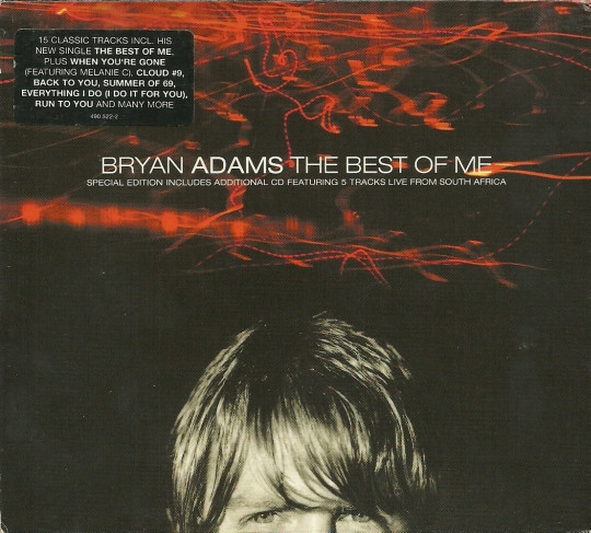 Bryan Adams - The Best Of Me | A&M Records (490 559-2) - main